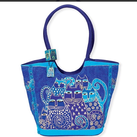 Laurel Burch Handbags - Laurel Burch sun and sand lined beach tote